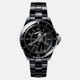 Chanel Black Ceramic J12 H7609 Automatic Men's Wristwatch 38 mm 1152938
