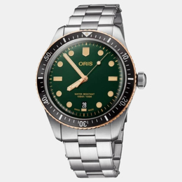 Oris Green Bronze Stainless Steel Divers Sixty-Five 01 Automatic Men's Watch Reference 82945