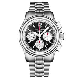 Revue Thommen Air Speed Chronograph Automatic 16041.6437 Mens Black Dial Watch