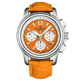Revue Thommen 16041.6339 - Air Speed Chronograph Automatic Mens Watch Orange Dial