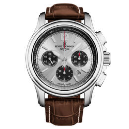 R EU Revue Thommen Air Speed Chronograph Automatic Silver Dial Mens Watch 16041.6332