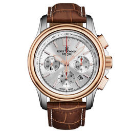Revue Thommen Air Speed Chronograph Automatic 16041.6352 Mens Silver Dial Watch