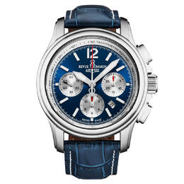 Rrevue Thommen Air Speed Chronograph Automatic Blue Dial Mens Watch 16041.6335