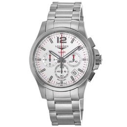 Longines Conquest VHP Chronograph Серебряный циферблат Стальные мужские часы L3.717.4.76.6 7854444412988 | silver