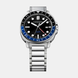 Concord Black Stainless Steel Mariner Wristwatch 1152898