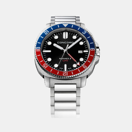 Concord Mariner 0320547 Quartz Men's Watch 43mm Case, Black Dial