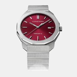 Concord Red Stainless Steel Mariner SL 0320523 Quartz Men's Watch