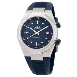 Mido Multifort 8 Two Crowns Automatic Blue Dial Watch Model M047.507.17.041.00