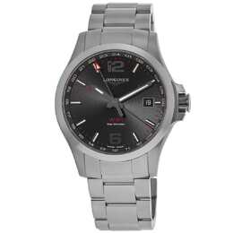 Мужские часы Longines Conquest VHP с черным циферблатом из нержавеющей стали L3.728.4.56.6 7855211872316 | black