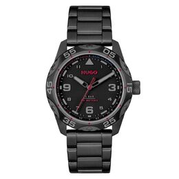 Черные часы из нержавеющей стали Hugo Boss 0016390830 | black