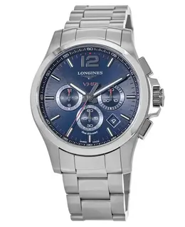 Longines Conquest V.H.P. Stainless Steel Blue Dial Men's Watch l3.727.4.96.6