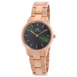 Daniel Wellington Iconic Link Emerald Quartz Green Dial Ladies Watch DW00100421