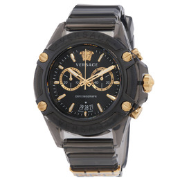 Versace Icon Active Chronograph Quartz Black Dial Unisex Watch VEZ700421