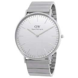 Daniel Wellington Classic Piano Link Quartz Silver Dial Watch dw00100775