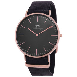 Daniel Wellington Classic Cornwall Quartz Black Dial Watch dw00600148