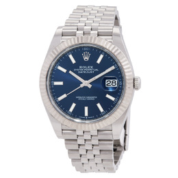 Pre-Owned Rolex Datejust 126334BLSJ Men's Blue Dial Automatic Jubilee Stainless Steel Watch