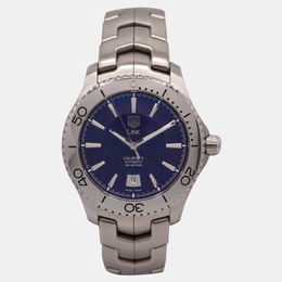 Tag Heuer Brown Stainless Steel Link WJ201D Automatic Men's Wristwatch 42 mm 1155265