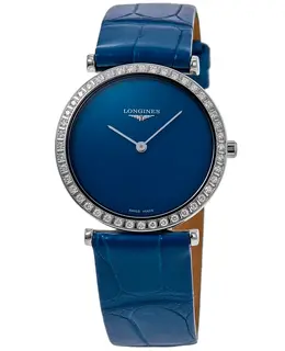Longines La Grande Classique Quartz Blue Dial Diamond Watch, Model L45230902