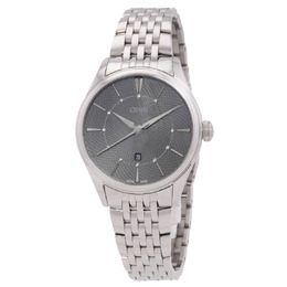 Oris Artelier Automatic Diamond Grey Dial Ladies Watch 01-561-7724-4053-07