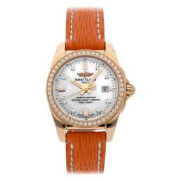 Breitling Galactic Quartz Chronometer Diamond Ladies Watch H7234853/A792
