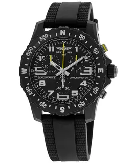 Breitling Endurance Pro 44 Chronograph Black Dial Rubber Strap Men's Watch Model X82310E51B1S2