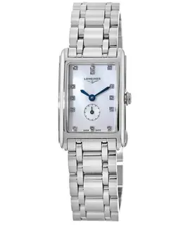 Longines DolceVita MOP Diamond Dial Steel Women's Watch l5.255.4.87.6