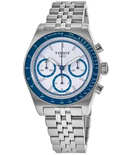 Tissot PR516 Chronograph Automatic White Dial Stainless Steel Men's Watch, Model T149.462.11.011.00