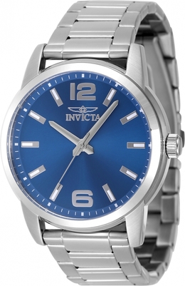 Invicta Celestial Quartz Blue Dial Mens Watch 48490 Silver-tone