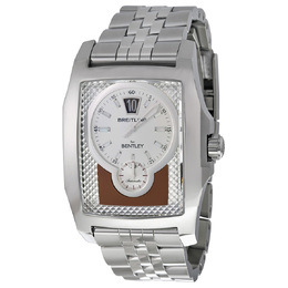 Pre-owned Breitling Bentley A2836212-Q533SS Automatic Mens Watch Bronze Dial
