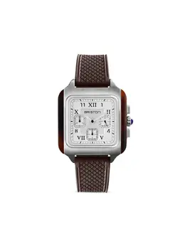 Briston Streamliner Kennedy 38.5mm Square Stainless Steel Quartz Chronograph Watch, Model Code: 30220657