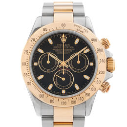 Pre-owned Rolex Cosmograph Daytona Chronograph Automatic Chronometer Black Dial Mens Watch 116523 bkso