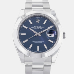 Rolex Blue Stainless Steel Datejust 126300 Automatic Mens Wristwatch 41mm REF:1157612