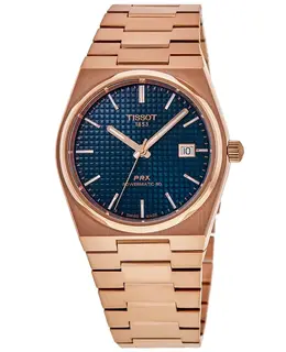 T13740733041/00 Tissot PRX Powermatic 80 Automatic Blue Dial Rose Gold PVD Steel Men's Watch