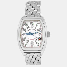 Franck Muller Conquistador Automatic Stainless Steel White Dial Women's Watch