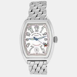 Franck Muller Conquistador 8000 White Stainless Steel Automatic Men's Wristwatch