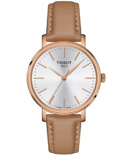 Женские швейцарские часы Everytime с бежевым кожаным ремешком, 34 мм Tissot 14832332 | beige