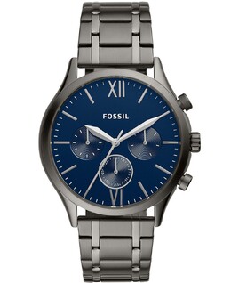 Мужские многофункциональные часы Fenmore темно-серого цвета с браслетом, 44 мм Fossil 12455111 | gray