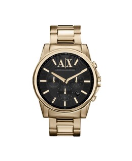 Мужские часы AXE из нержавеющей стали с золотистым браслетом, 45 мм Armani Exchange 11772538 | gold