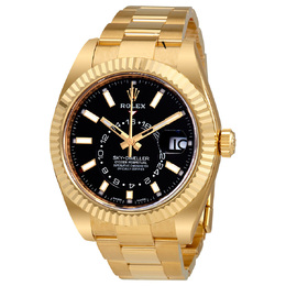 Pre-owned Rolex Sky Dweller 326938bkso - Black Dial Mens Automatic GMT Watch