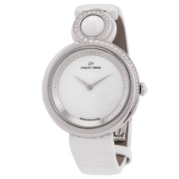 Jaquet Droz Lady 8 White Ceramic Dial Stainless Steel Ladies Watch j014500241