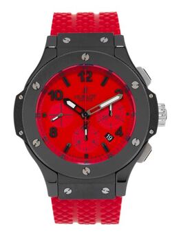 Pre-owned Hublot Red Magic Chronograph Red Dial Mens Watch 301-ce-1201-rx