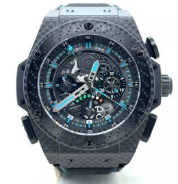 Pre-owned Hublot King Power F1 Abu Dhabi Black Dial Mens Watch 719.qm.1729.nr.fad11