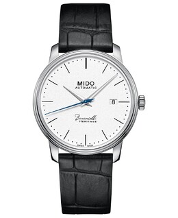 Мужские швейцарские автоматические часы Baroncelli III Heritage с черным кожаным ремешком, 39 мм Mido 6973141 | black