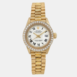 Rolex White Diamond Datejust Women's Watch Model 1160611