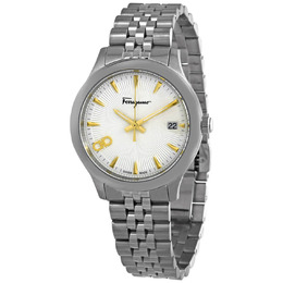 Salvatore Ferragamo Ferragamo Duo Quartz White Silver Dial Ladies Watch sfcu00119