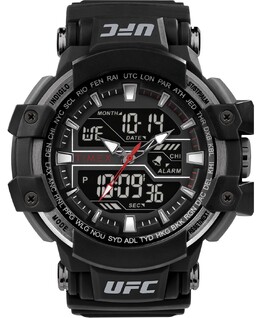Мужские часы UFC Quartz Tactic со смолой, черные, 53 мм Timex 15960516 | black