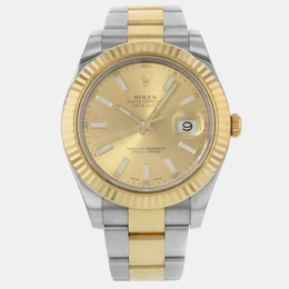 116333 Rolex Datejust II 18K Yellow Gold Stainless Steel Men's Watch Automatic