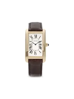 Pre-Owned Cartier Tank S36 | White Dial with Gold Plated Rectangular Face
