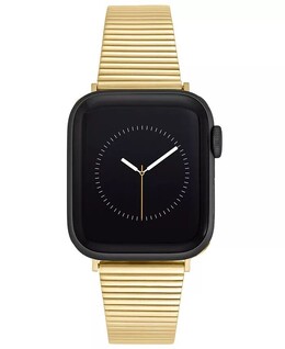 Женский золотистый браслет из нержавеющей стали, совместимый с Apple Watch диаметром 38/40/41 мм Anne Klein, золотой 15516682 | gold-tone