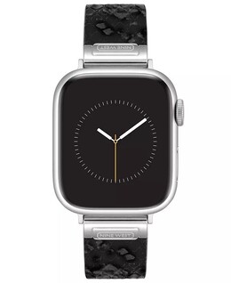 Женский коричневый кожаный ремешок со змеиным узором для Apple Watch диаметром 38/40/41 мм Nine West, черный 18969511 | black